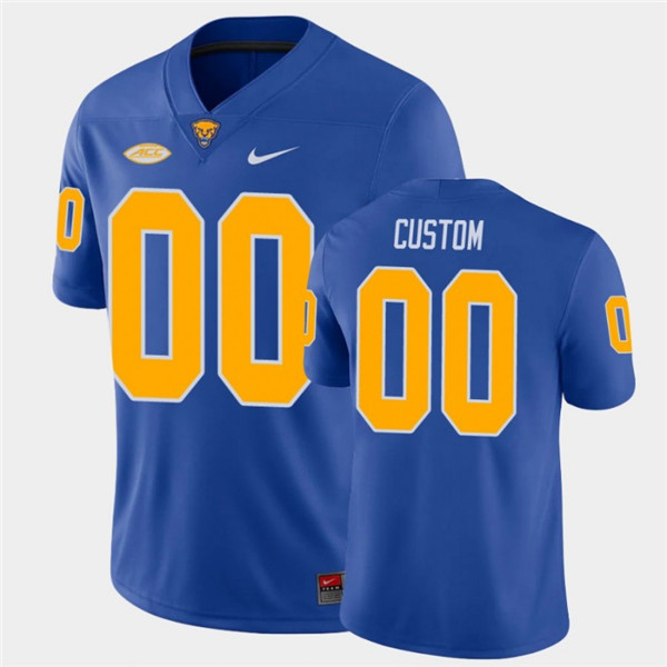 Men's Royal Pittsburgh Panthers ACTIVE PLAYER Custom Stitched Football Jersey